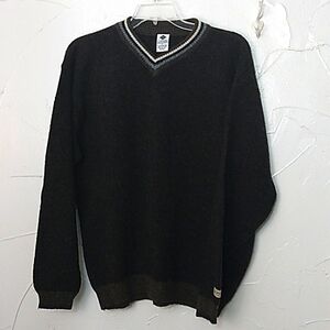Columbia‎ Sweater Men's Size Large Shetland Wool V Neckline Academia Grandpacore